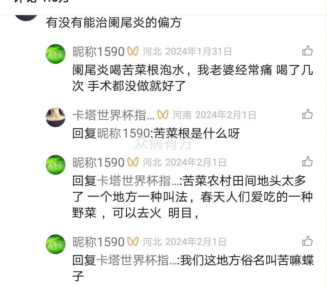 有没有能治阑尾炎的偏方时间很久了
